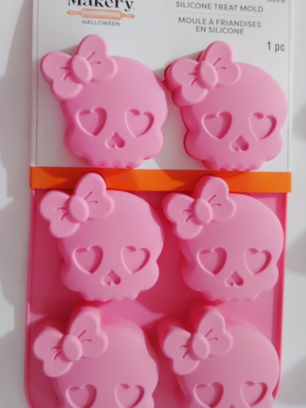 Pink Skull Silicone Treat Mold - Kids Accessories